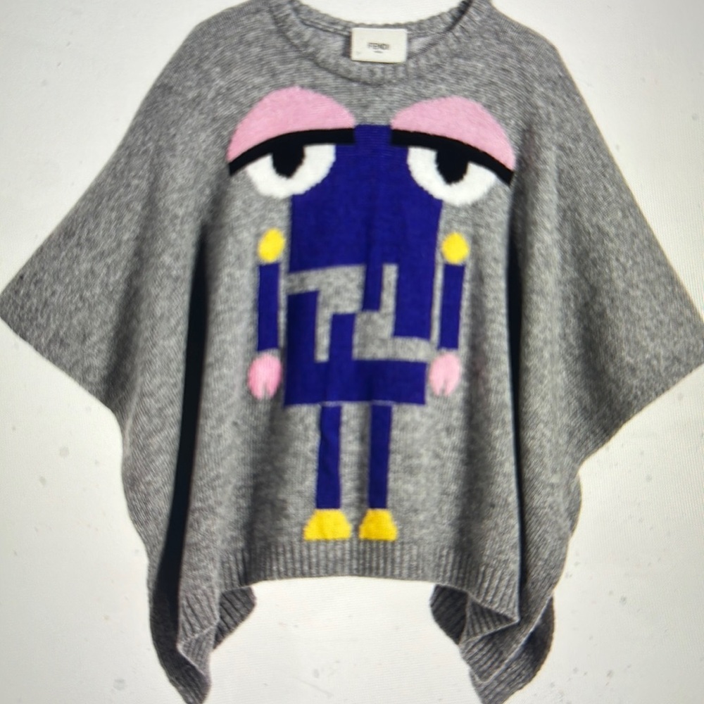 Fendi girls poncho